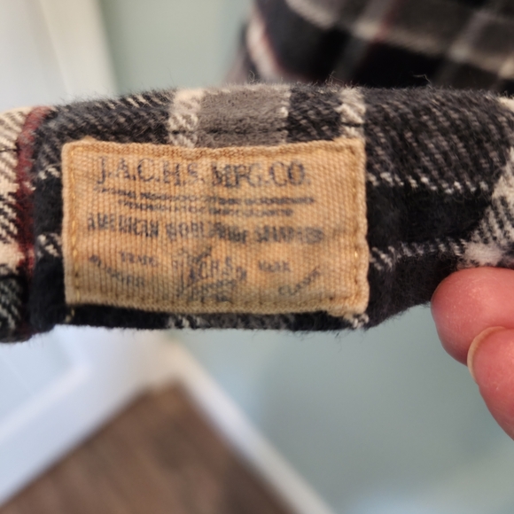 JACHS Men's Cotton Plaid Flannel Button Down Shirt Size XL - Picture 7 of 11